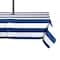 DII® 120" Nautical Blue Cabana Stripe Outdoor Tablecloth With Zipper